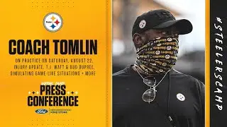 Steelers Virtual Camp Press Conference (Aug. 22): Coach Mike Tomlin | 2020 Training Camp