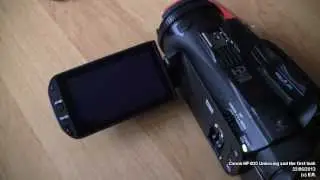 Canon HF G30 #00. Unboxing and the firts look.