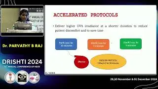 KSOS2024 topic Dr PARVATHY B RAJ FP63   PACHYMETRY CHANGES FOLLOWING  CORNEAL COLLAGEN CROSSLINKING