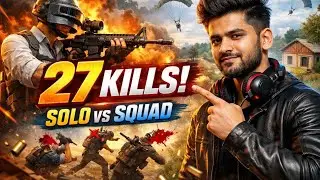 Erangle monster 😈 27 kills solo vs squad 🥵🔥 full rush gameplay 🔥