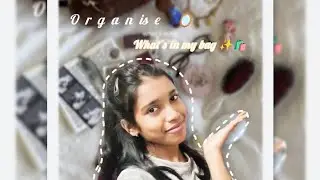 ||WHAT'S IN MY BAG 👜|| let's organise with me 🎀💗 #whatsinmybag #mekup #vlog #fun #selfcare #organise