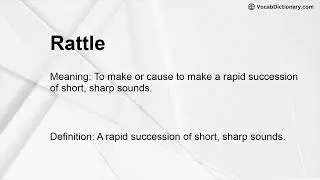 Rattle Meaning