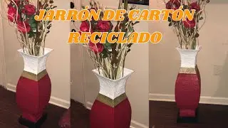 JARRONES  DE CART&Oacute;N DIY || COMO HACER JARRONES DE CART&Oacute;N
