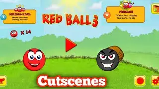 Red Ball 3 Cutscenes || Red Ball 3 All Bosses Fight || Red Ball 3 All Bosses  #redball3 #12345