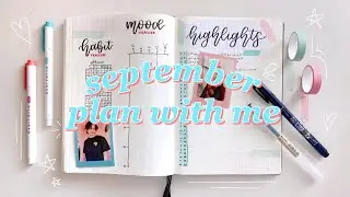 september plan with me - 2020 bullet journal setup ✧･ﾟ:*