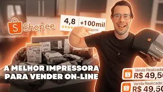 A MELHOR IMPRESSORA T&Eacute;RMICA DE ETIQUETAS SHOPEE, ML, E-COMMERCE - UNBOXING ZEBRA ZD230/ZD2020