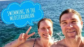 Swimming in the Cold Mediterranean Sea in February. #swimming #mediterranean #turkey