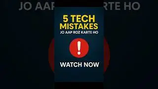 5  Tech mistakes you don't know about #shorts #facts