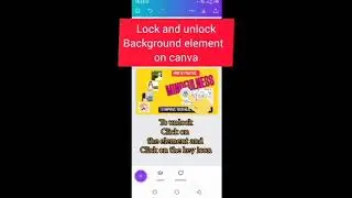 &Uacute;nlock element or Object locked in Canva design #canva #usingcanva #canvadesign