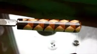 Рукоять ножа с дизайном 3D доски №2