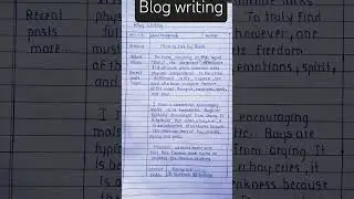 blog writing #maharashtraboard #12thboard #englishwritingskill #english