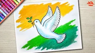 How to Draw a Bird in Easy Step by Step for Independence Day / Republic Day