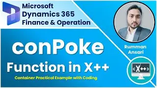 conPoke function of container - X++ Language - D365 F&O Technical
