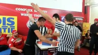 White Tiger left arm best fights open Romania Armwrestling 22.11.2014