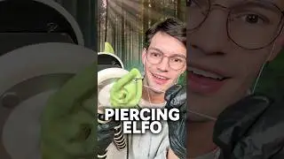 ERES UN ELFO Y TE HAGO UN PIERCING #asmr #shorts #asmrsounds #comedia