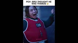 Bro Thought He Was Thanos 💀 #shorts #shortvideo #edit #edits #squidgame