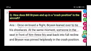 How does Bill Bryson end up in a 