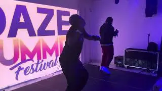 HiszyBekoShok performing Nina and another one of their singles at the #dazesummit event #nina