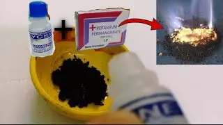 Science experiment part-7 | potassium permanganate and glycerine reaction | #sainotech | 2020 |