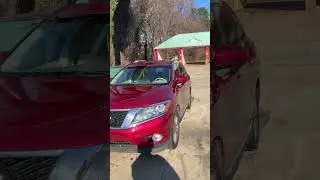 Nissan pathfinder at the car wash