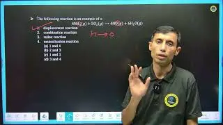 2.  The following reaction is an example of a4NH_3 (g)+5O_2 (g)⟶4NO(g)+6H_2 O(g) displacement reacti