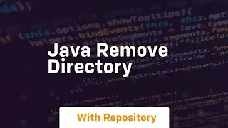 java remove directory
