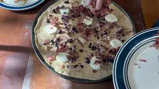 Pizza Build - Blueberry Goat Cheese & Bacon