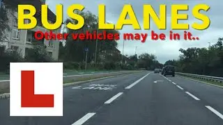 BUS LANES may contain OTHER VEHICLES TOO&hellip; Check the sign for vehicle allowances and operation times