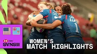 INCREDIBLE full pitch winner! 🤯 | USA v Fiji | HSBC SVNS Singapore 2026 | Women's Highlights