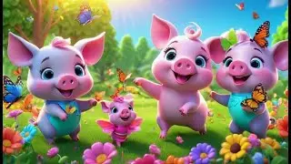Three Tiny Pigs Learn to Share | Educational Song for Kids | Nursery Rhymes and Baby Songs