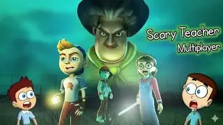 Playing As Scary Teacher With Friends|| Full gameplay 😦#horror #scary #shorts 