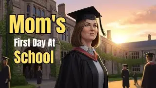 Mom&rsquo;s First Day at School | Inspirational Story &ndash; Courage at Any Age | Learn English Through Story 