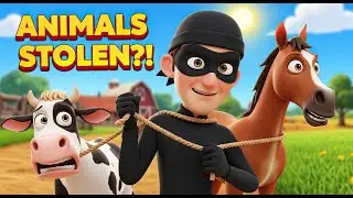 😱 Thief on Old MacDonald&rsquo;s Farm! 🚓🐄 Police Save the Animals | Kids Story
