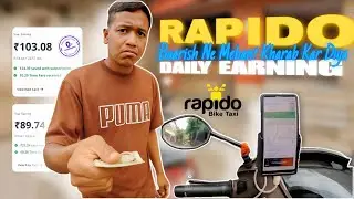 Rapido Bike Taxi | Baarish Ne Kaam Kharab Ker Diya | Rapido Job Experience | Daily Earning
