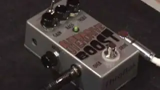 Throbak Overdrive Boost guitar effects pedal demo with Les Paul & Blues Junior amp