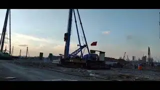 Tewatt portable air compressor for foundation pile on site