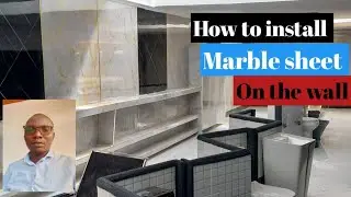 How to install pvc marble sheet on the wall.