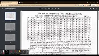 CG Pre B.Ed 2021 Answer Key (Released) - Download CG Pre B.Ed 2021  Answer Key PDF Here
