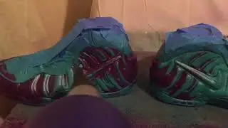Nike Foamposite Pro Custom Crown Jewel/South Beach Thermal Color Change
