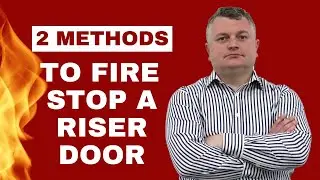 What fire stopping is required when using metal riser doors?