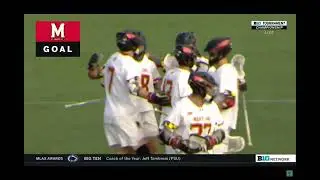 Pick & Slip, Skip to the Back Pipe - Daniel Maltz to Eric Spanos (Maryland Men's Lacrosse 2023)