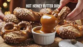 Sourdough Pretzel + Hot Honey Dip 🥨 | Cozy Snack