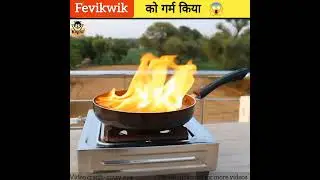 fevikwik in hot pan। experiment with fevikwik। #shorts #shortvideo #mramanfact #crazyxyz #experiment