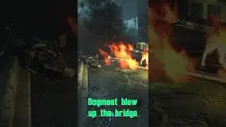 Dogmeat blows up bridge in Fallout 4 #shorts #fallout #gaming