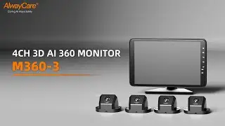 AlwayCare 4CH 3D AI 360&deg; AVM M360-3 Around View Monitoring All-in-one Vehicle Montior
