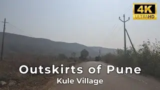 Driving through Outskirts of Pune - Kule Village Road