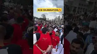 RCB Celebration in Banglore 🔥 #shorts #rcb #ipl2025