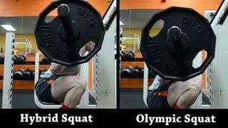 Hybrid Squat Tutorial (Hybrid vs Olympic Squat)