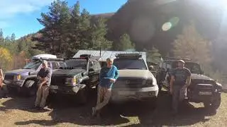 Архыз.Озеро «Рыбное». С компашкой на Grand Cherokee ZJ, Jeep Rubicon, Lexus LX 470.
