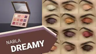 Nabla DREAMY - all swatches on eyelids 😉